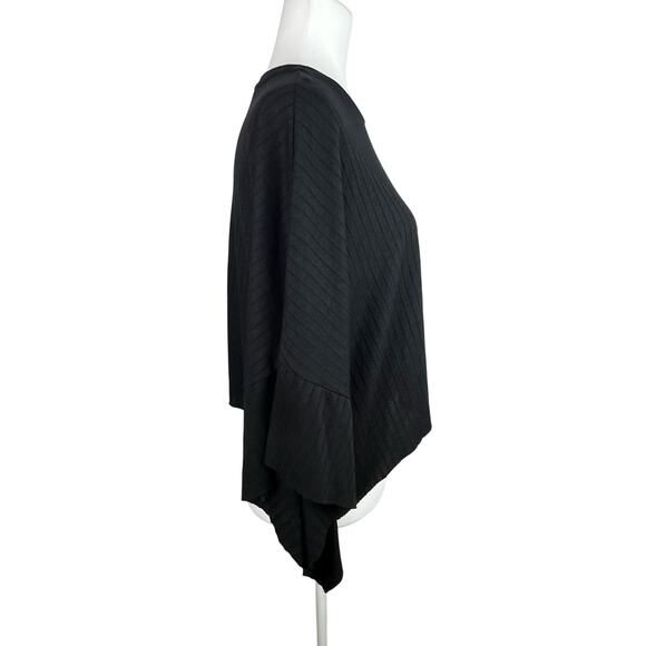 Zara Black Ribbed Round Neck Top - Picture 4 of 8